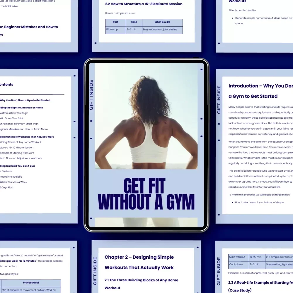 Get Fit Without a Gym – Simple Home Workout Guide for Beginners | Learn how to start workouts without gym