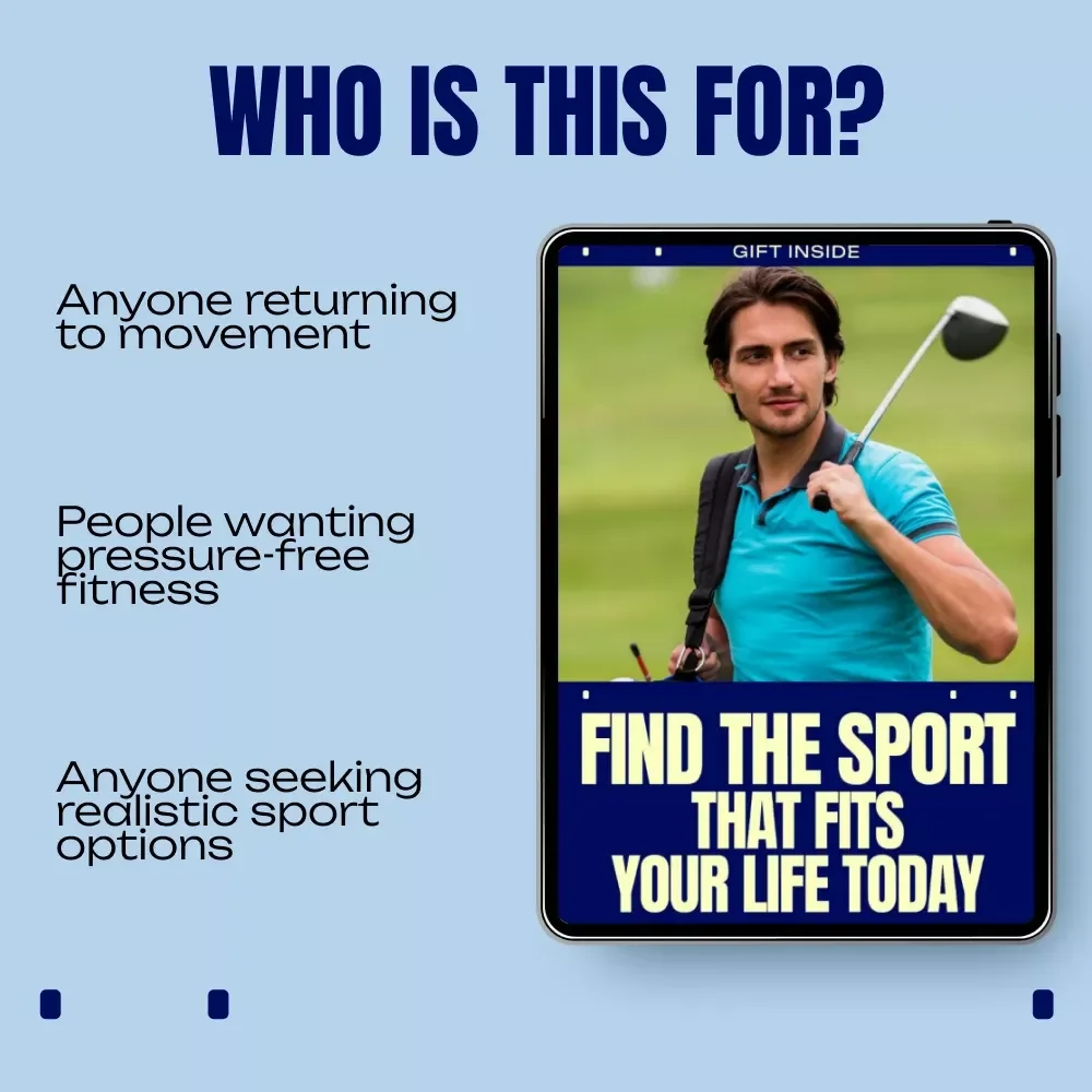 Find the Sport That Fits Your Life Today – Practical Guide on how to choose a sport as an adult | Digital Download for Busy Adults, Movement & Lifestyle Fit