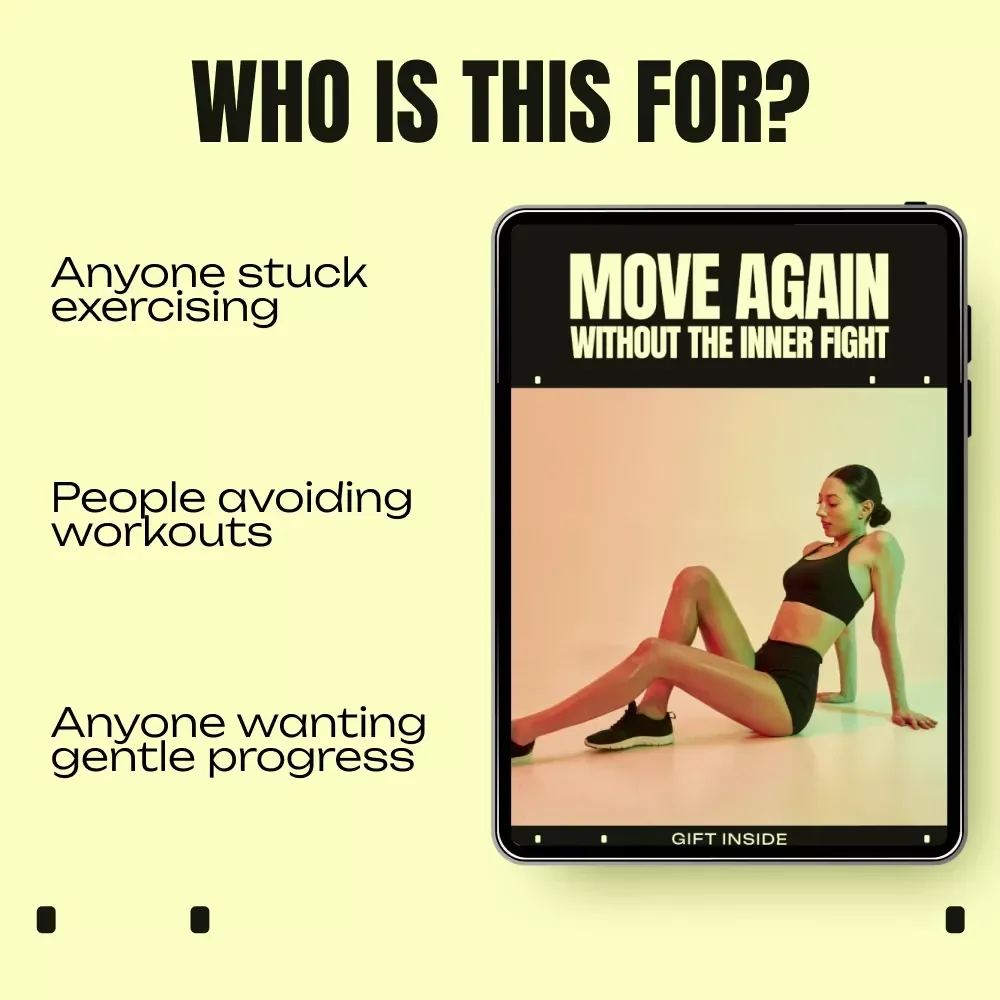 Move Again Without the Inner Fight – Ebook on Mental Blocks to Exercise, Mindset Reset Guide, Gentle Motivation for Movement, Digital Download