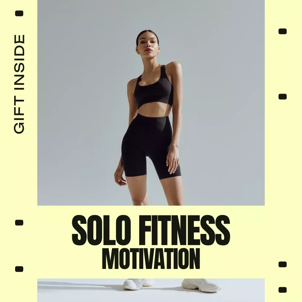 Solo Fitness Motivation Guide – Digital Download, Fitness eBook, Solo Training Checklist