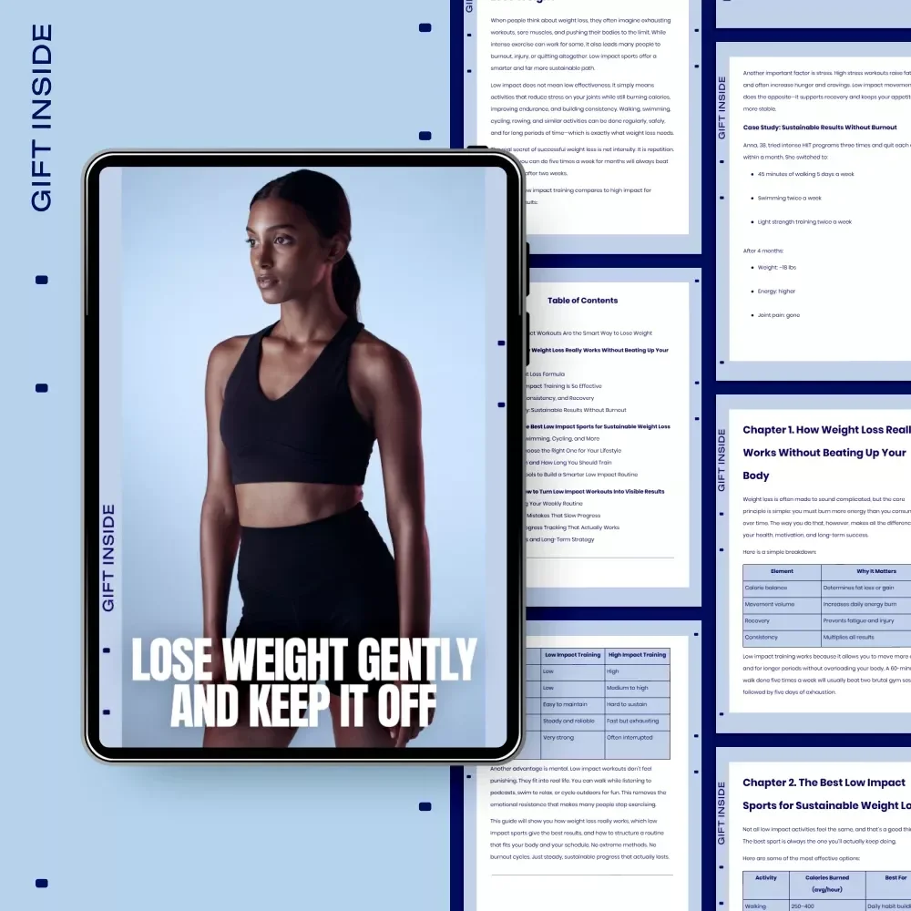 Lose Weight Gently and Keep It Off – A Practical Guide to Low Impact Sports for Weight Loss, Sustainable Fat Loss & Lasting Results