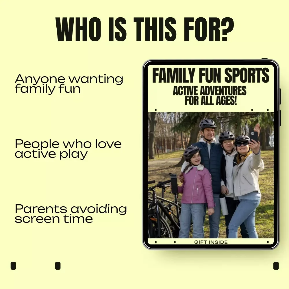 Family Fun Sports: Active Adventures for All Ages! | Printable Checklist for Family Friendly Sports Ideas & Active Play