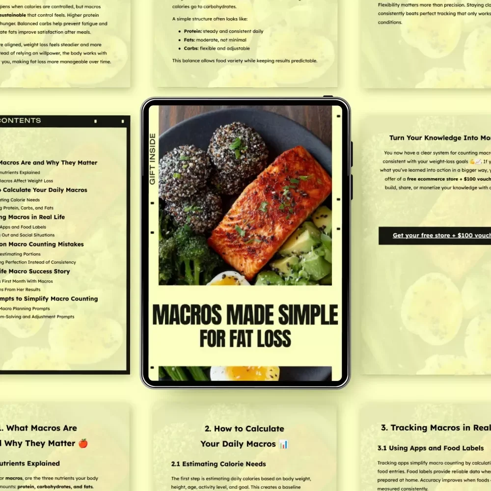 Macros Made Simple for Fat Loss: Easy Guide on How to Count Macros for Weight Loss eBook for Beginners