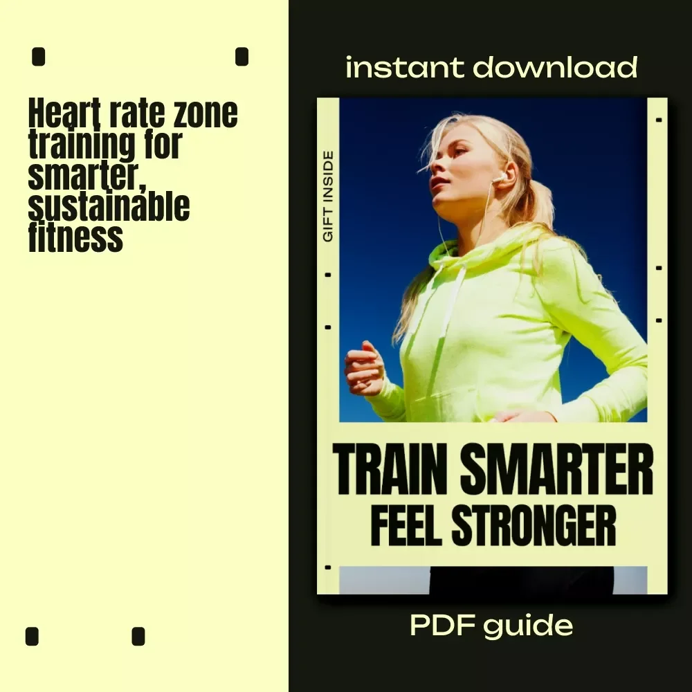 Train Smarter Feel Stronger | Heart Rate Zones Training Guide eBook for Runners & Fitness Lovers | Smart Endurance Training Digital Download