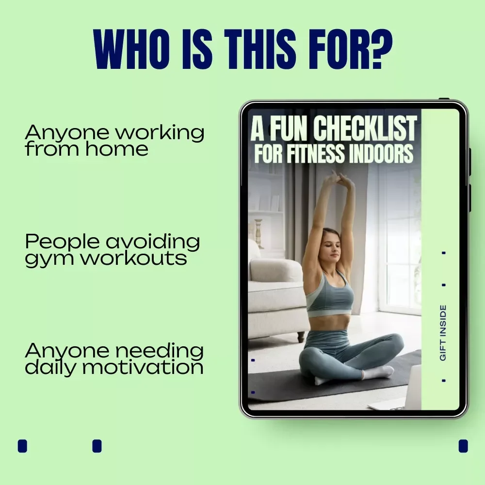 A Fun Checklist for Fitness Indoors – Easy Fitness Activities Indoors Checklist, Printable Movement Guide, At-Home Workout Inspiration