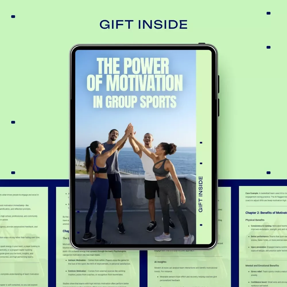 The Power of Motivation in Group Sports | Team Motivation eBook for Coaches & Athletes | group sports motivation benefits Guide