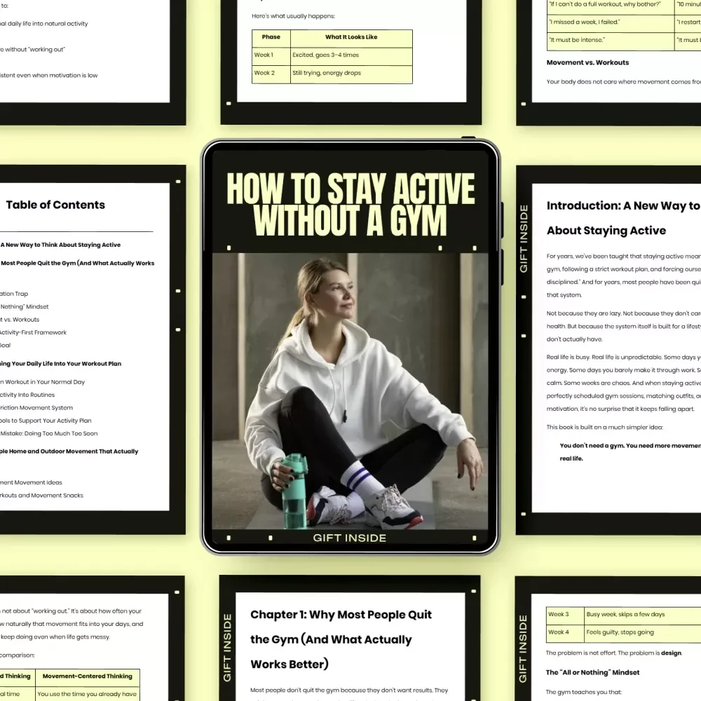 How to Stay Active Without a Gym – Practical eBook Guide on how to stay active without gym, Build Daily Movement Habits, Home & Outdoor Fitness Plan