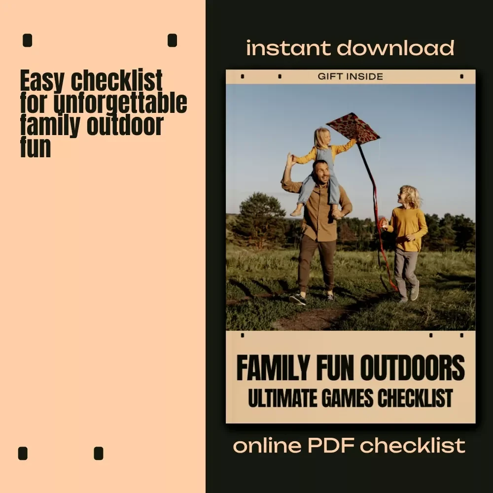 Family Fun Outdoors: Ultimate Games Checklist | Easy Outdoor Games for Family Bonding, Backyard Play & Screen-Free Fun