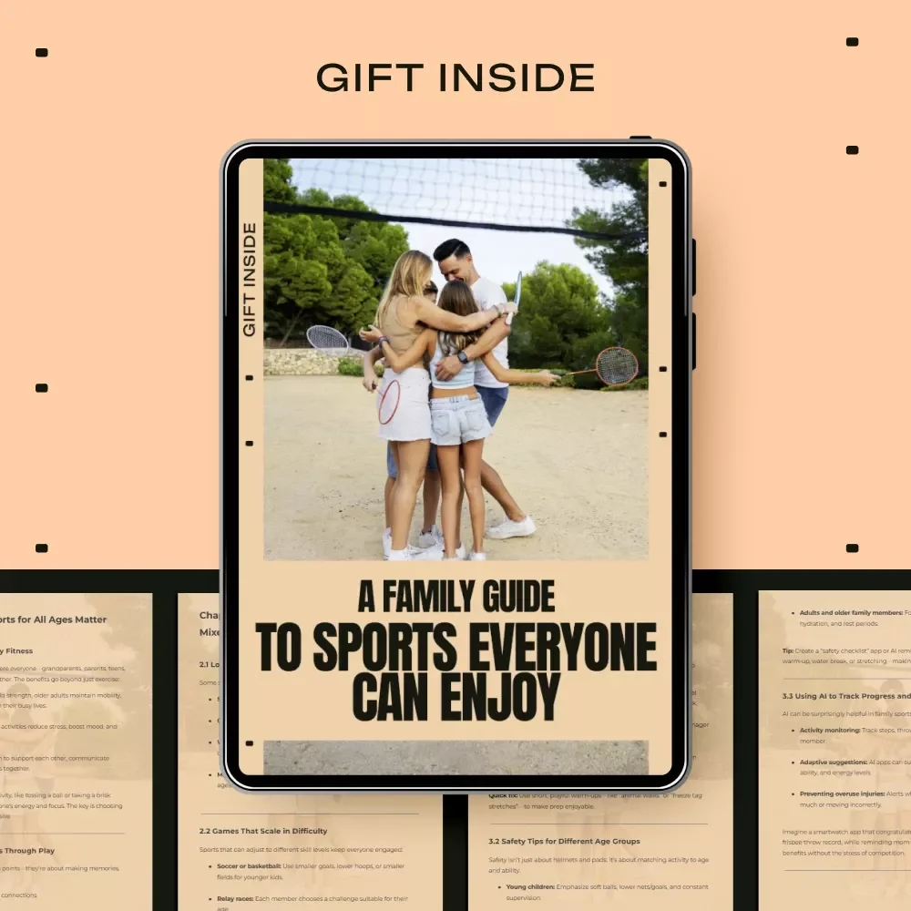 A Family Guide to Sports Everyone Can Enjoy – A Practical Guide to Sports for Mixed Age Families, Fun Fitness, and Stronger Family Bonds