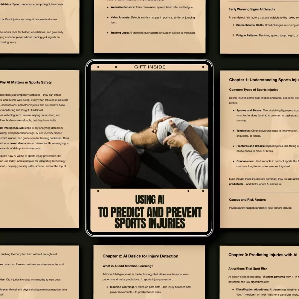 Using AI to Predict and Prevent Sports Injuries | Practical eBook on ai injury risk detection for Coaches, Athletes & Sports Professionals