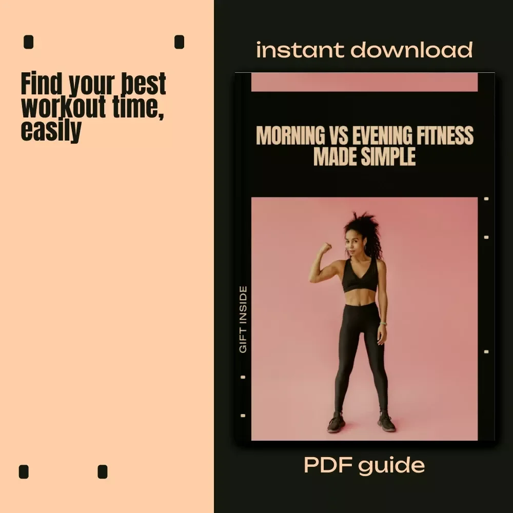 Morning vs Evening Fitness Made Simple | Ebook Guide to Morning vs Evening Workouts, Find Your Best Workout Time, Build a Routine That Sticks