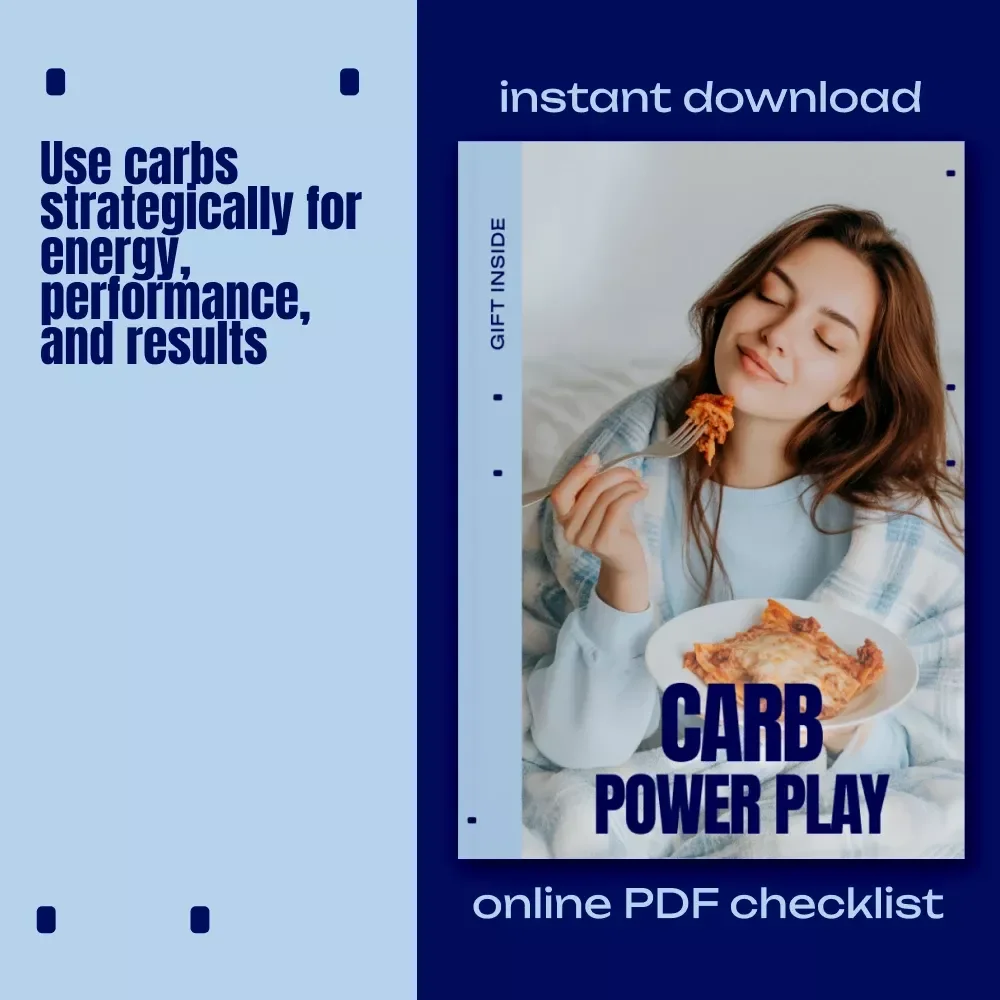 Carb Power Play | Smart Carb Cycling Guide for Fitness, Muscle Gain, Fat Loss & Workout Nutrition Digital Download