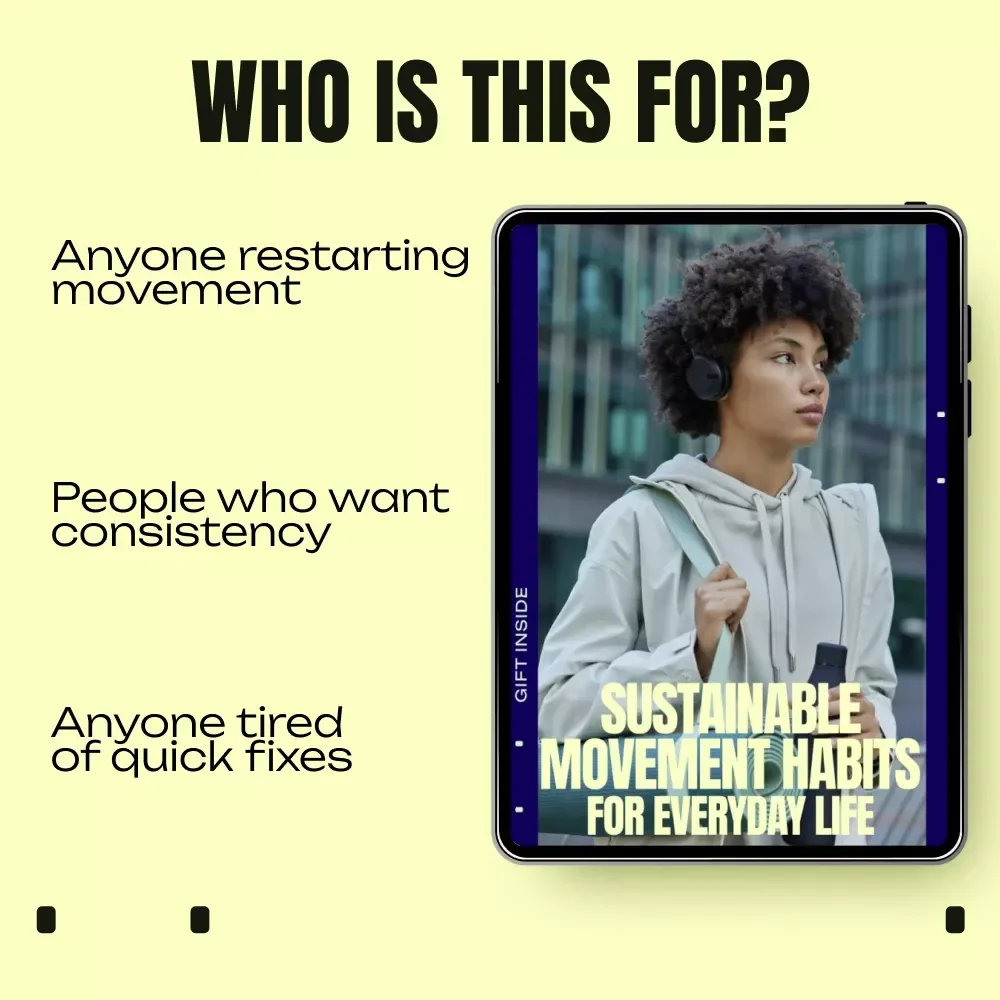 Sustainable Movement Habits For Everyday Life | Digital Guide for Building Active Lifestyle Habits That Stick | Simple Daily Movement Routine, Consistency & Long-Term Wellness