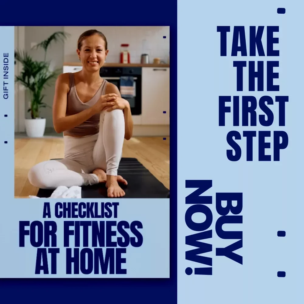 A Checklist for Fitness at Home – Simple Checklist for Fitness Activities at Home, No-Equipment Workouts, Daily Movement Planner, Digital Download