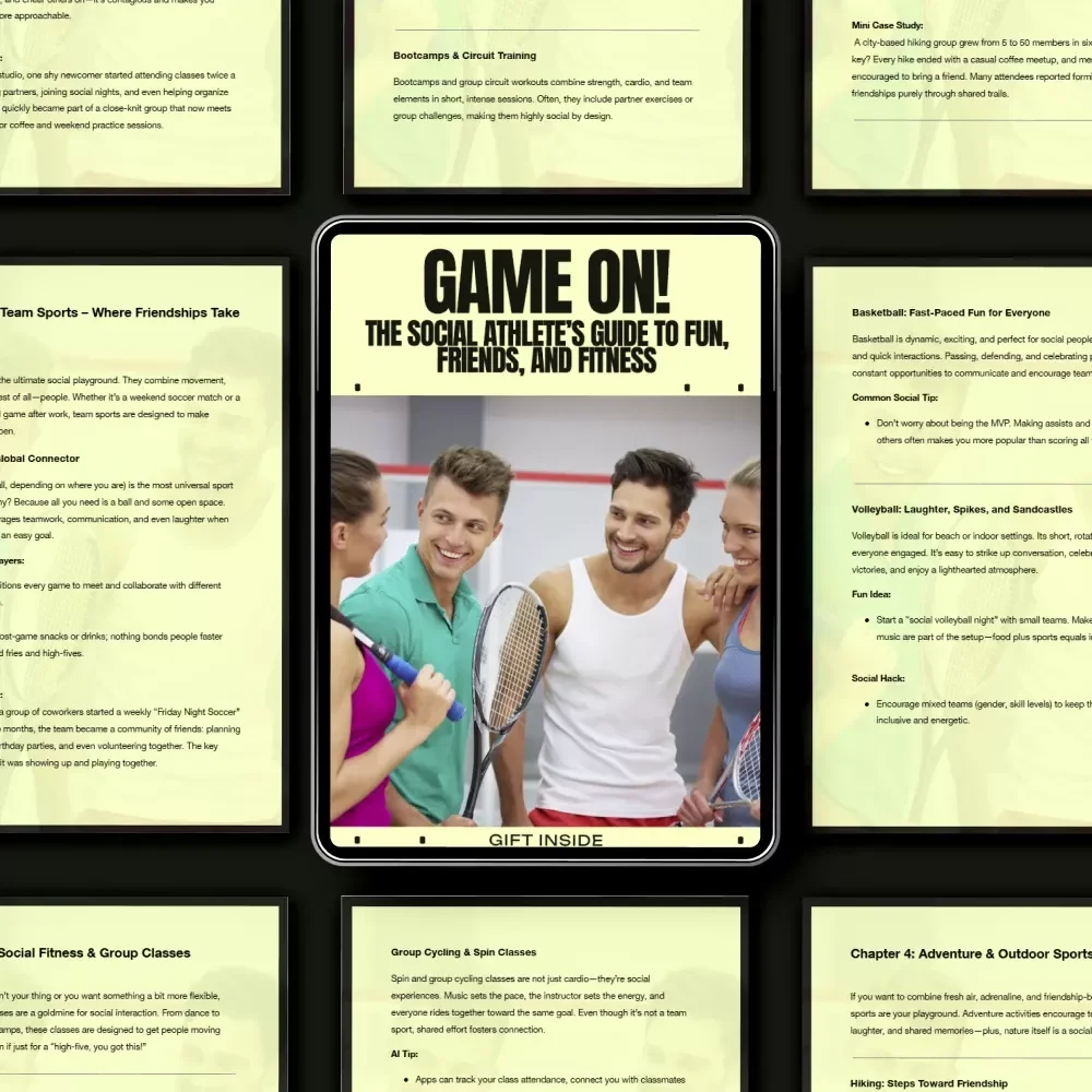 Game On! The Social Athlete’s Guide to Fun, Friends, and Fitness | Ebook on the Best Sports for Social People, Team Sports, Group Fitness & Active Friendships
