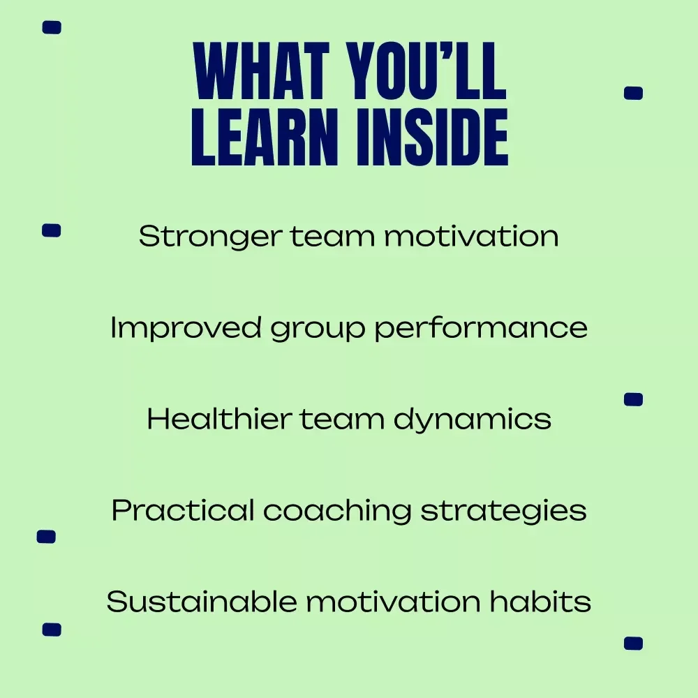 The Power of Motivation in Group Sports | Team Motivation eBook for Coaches & Athletes | group sports motivation benefits Guide