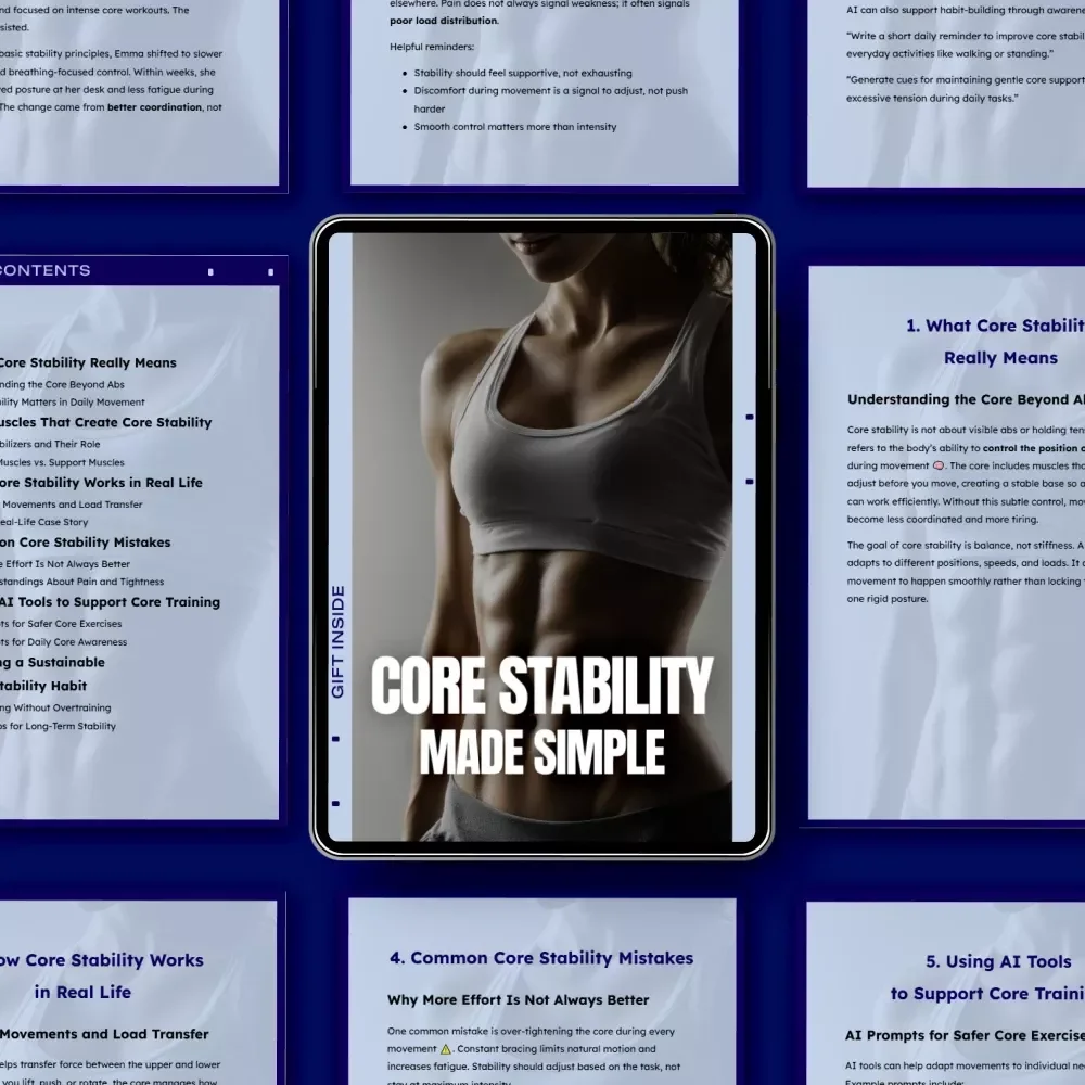 Core Stability Made Simple – Practical Ebook Guide to Core Stability Basics for Everyday Strength, Movement & Pain-Free Living
