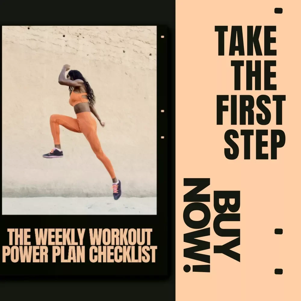 The Weekly Workout Power Plan Checklist | Weekly Workout Schedule Planner, Fitness Training Checklist, Strength & Cardio Routine Organizer