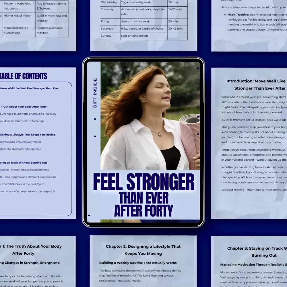 Feel Stronger Than Ever After Forty – Practical Guide for an Active Lifestyle After 40, Build Strength, Energy & Consistency