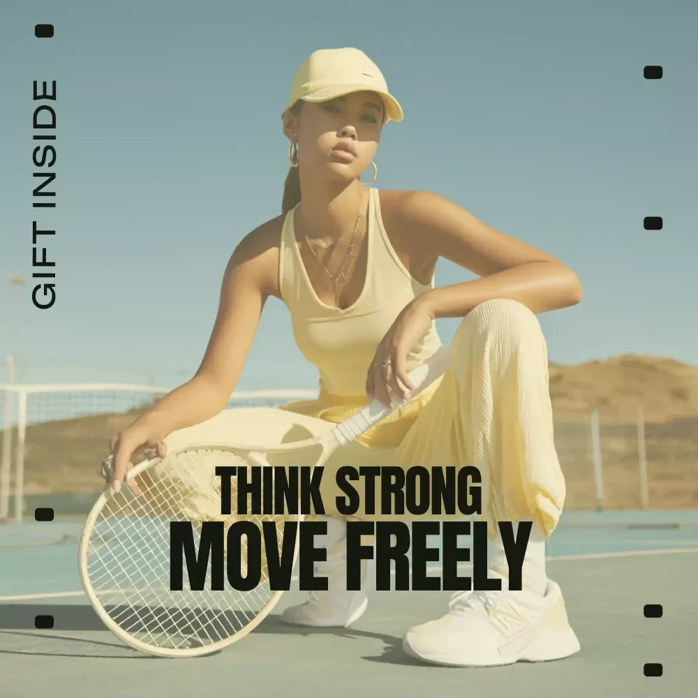 Think Strong Move Freely | Mindset Fitness Guide, Movement Mindset eBook, Build Consistent Habits, Motivation & Identity-Based Fitness Digital Download