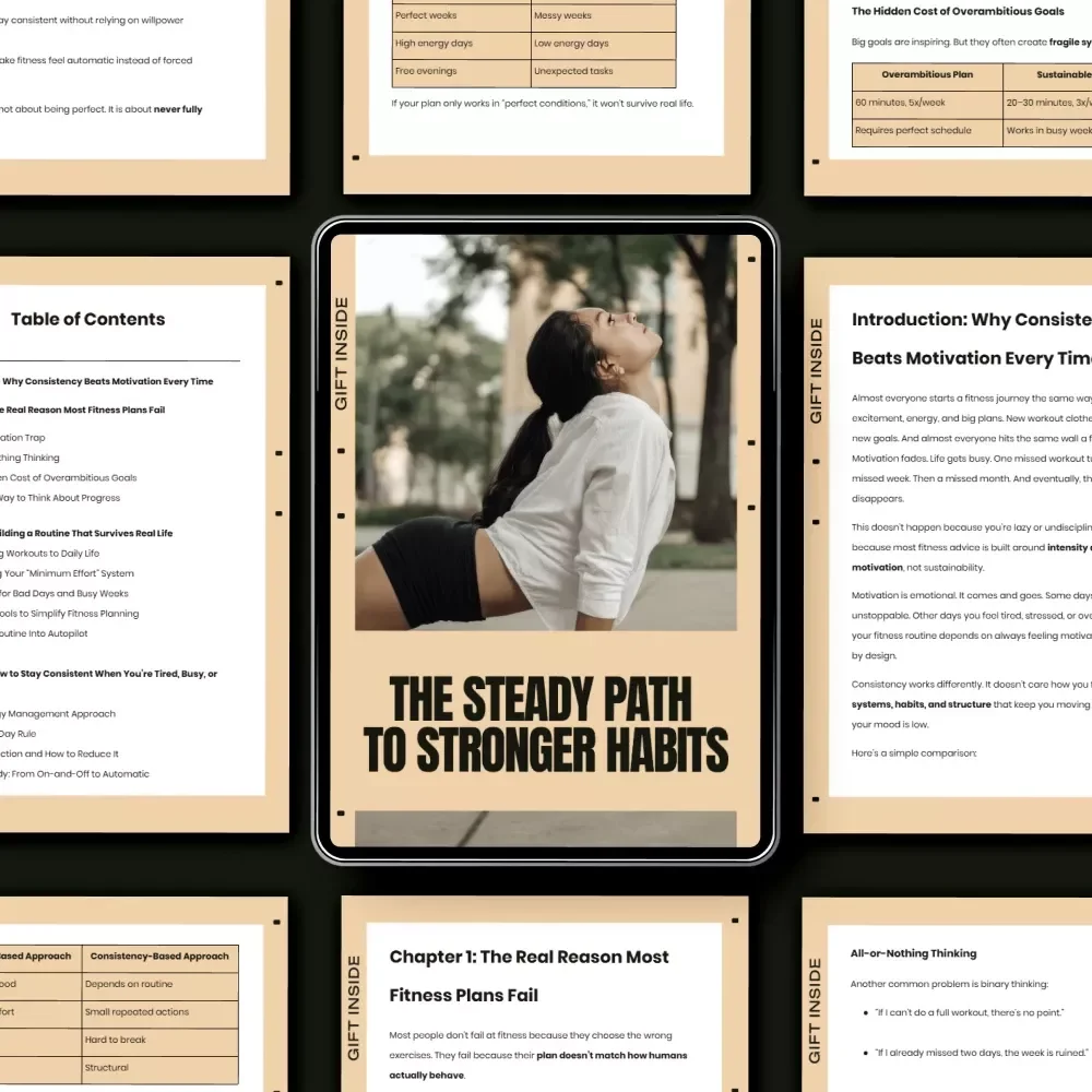The Steady Path to Stronger Habits – Practical Ebook with Fitness Consistency Tips for Lasting Routines