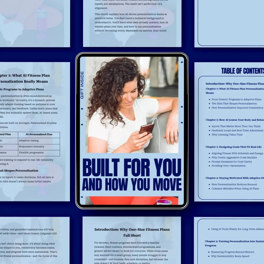 Built for You and How You Move – AI Fitness Plan Personalization Guide, Adaptive Workout Planning eBook, Personalized Training Digital Download