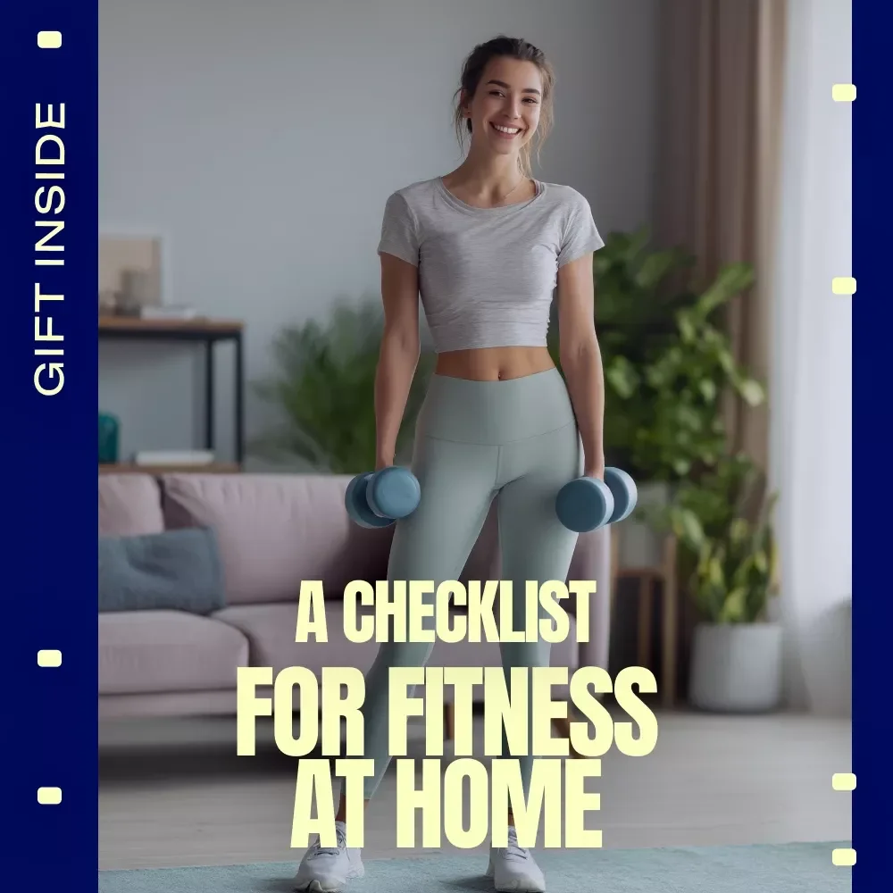 A Checklist for Fitness at Home – Simple Checklist for Fitness Activities at Home, No-Equipment Workouts, Daily Movement Planner, Digital Download