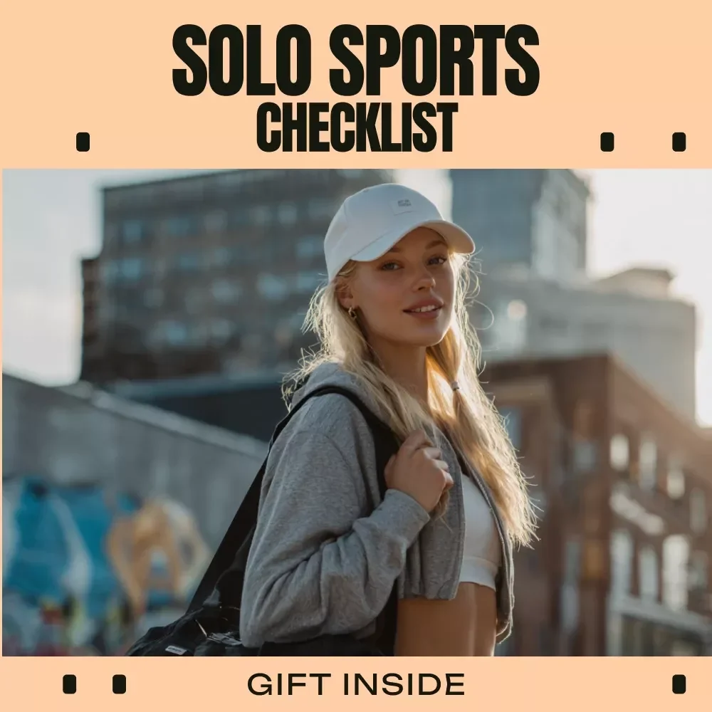 Solo Sports Checklist – Digital Download Checklist for Sports You Can Do Alone, At-Home & Outdoor Fitness Guide