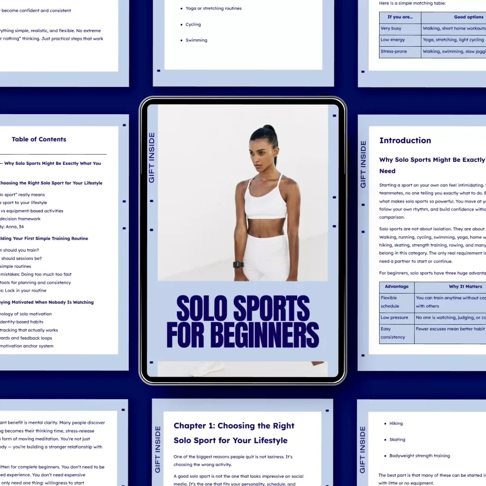 Solo Sports for Beginners | Practical eBook Guide to Finding the Right Solo Sport, Building Simple Routines & Staying Motivated