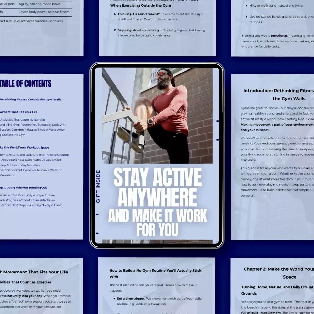 Stay Active Anywhere and Make It Work for You | Practical No-Gym Fitness Guide for an Active Lifestyle Without Gym