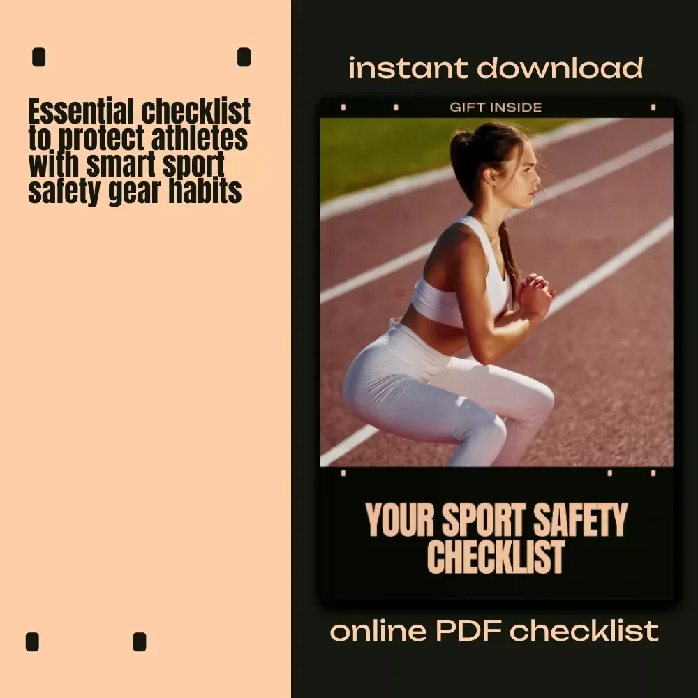 Your Sport Safety Checklist | Essential Sport Safety Gear Importance Guide for Athletes, Parents & Coaches | Printable Digital Checklist