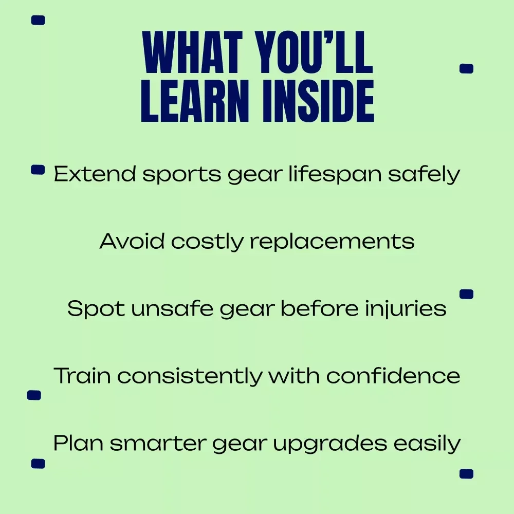 Train Smarter and Make Your Gear Last – Sports Gear Care Guide, Digital Download eBook & Checklist for Athletes