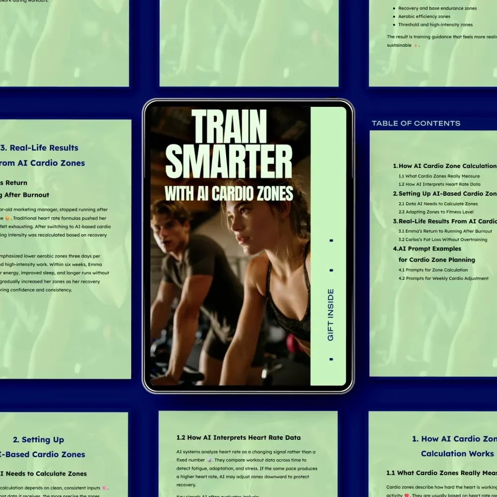 Train Smarter With AI Cardio Zones – Digital Guide to AI Heart Rate Training, Personalized Cardio Zones, Smarter Running & Fat Loss Planning