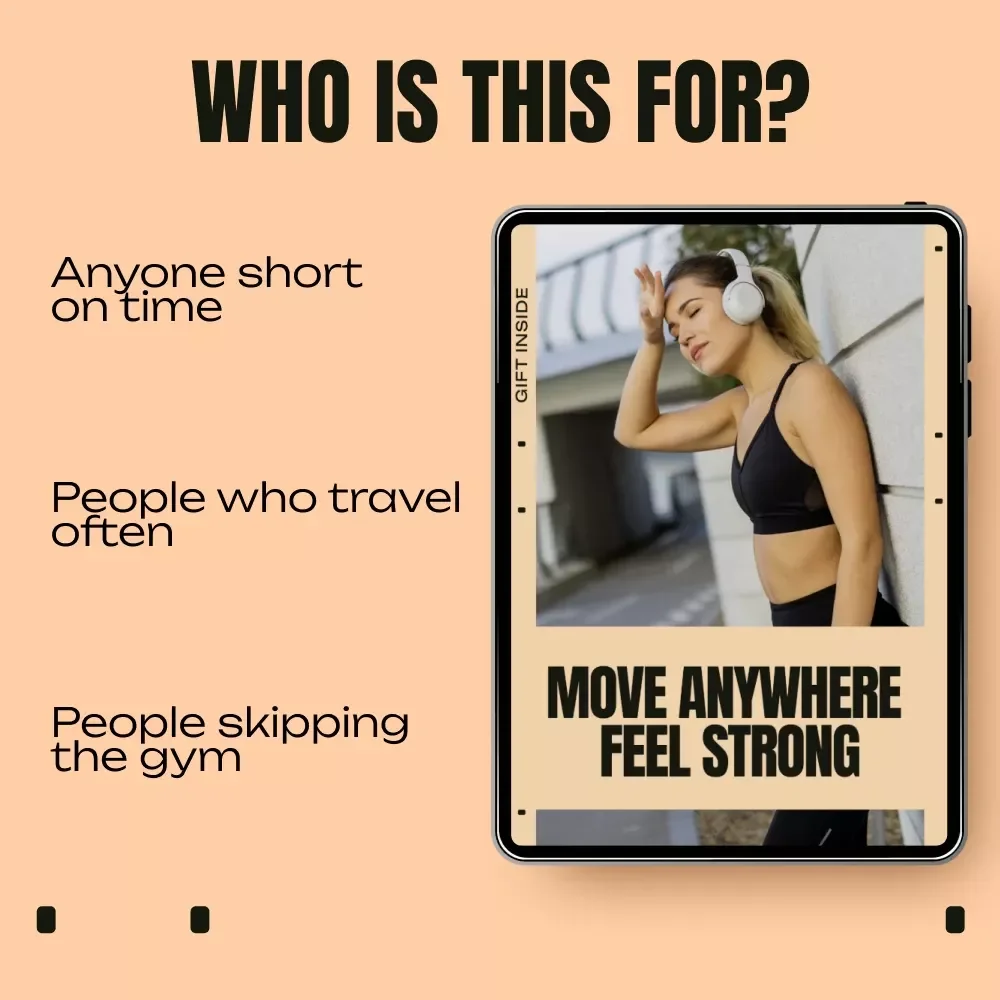 Move Anywhere Feel Strong | No Equipment Workout Guide for Full-Body Strength, Home Fitness & Anywhere Training