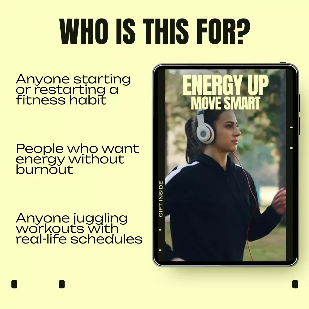Energy Up, Move Smart – Digital Fitness Guide for More Energy, Smart Movement & Sustainable Workouts | eBook + Checklist Download