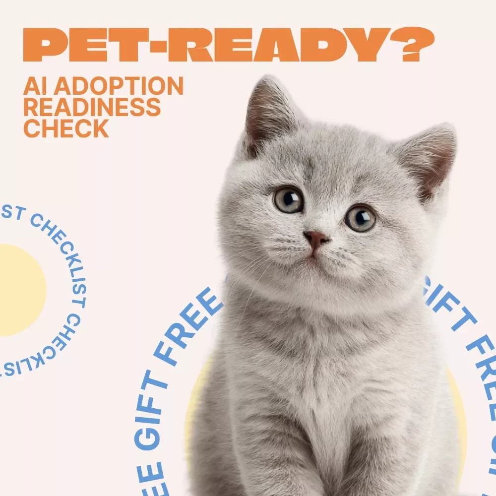 Pet-Ready? AI Adoption Readiness Check Checklist | Smart Pet Adoption Planner & Lifestyle Prep Guide | Digital Download
