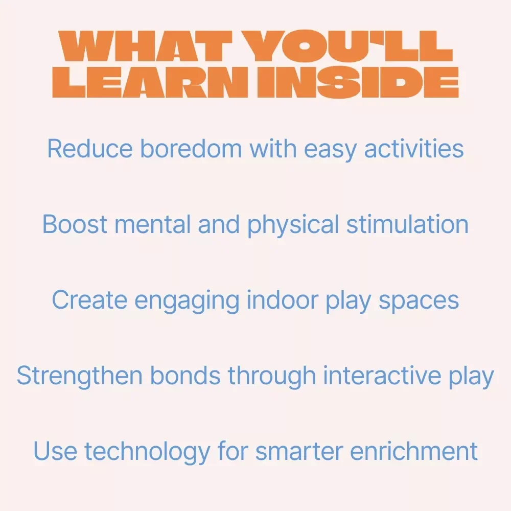 Creative Enrichment Ideas for Your Indoor Pets | Printable Guide for Happy, Stimulated Pets | Enrichment Ideas Indoor Pets