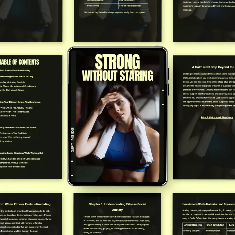 Strong Without Staring: Fitness Social Anxiety Tips eBook for Confident, Low-Pressure Workouts