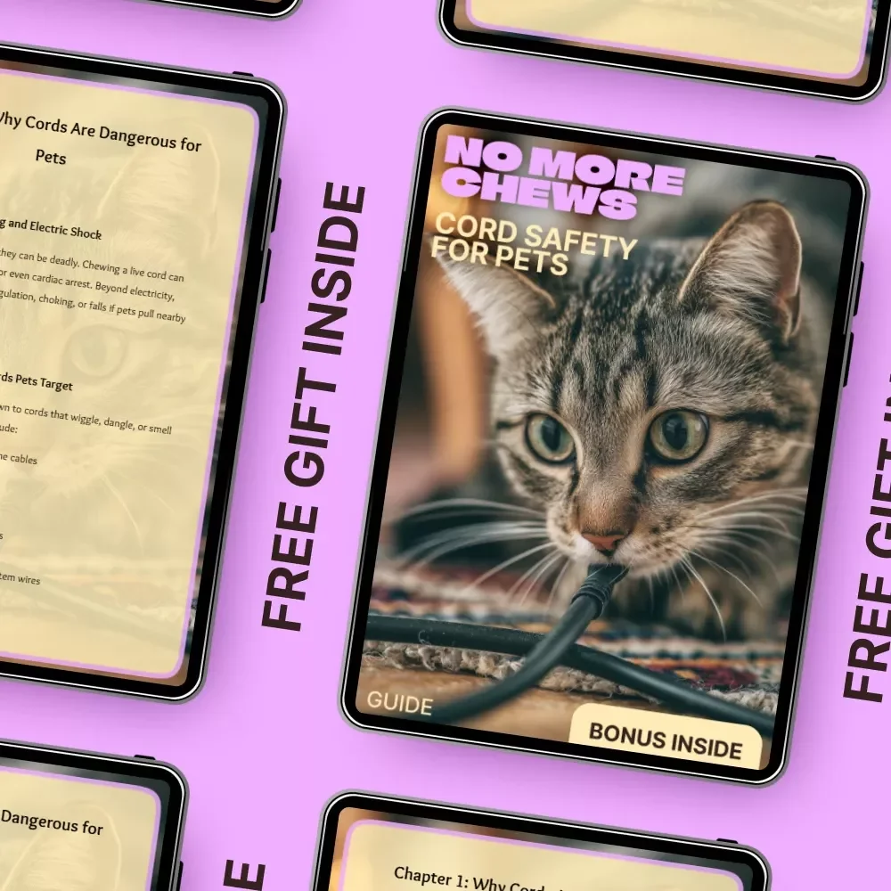 No More Chews: Cord Safety for Pets | Pet-Proof Your Home Guide for Dogs & Cats | Digital Download