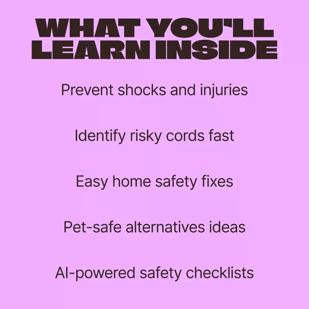 No More Chews: Cord Safety for Pets | Pet-Proof Your Home Guide for Dogs & Cats | Digital Download