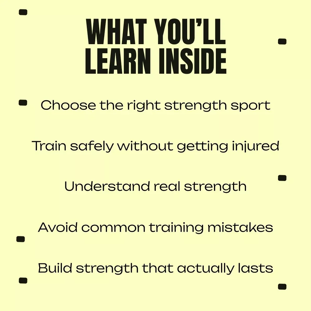 Building Real Strength – eBook Guide to Choosing the Best Sport for Building Strength, Sustainable Training & Injury-Free Progress