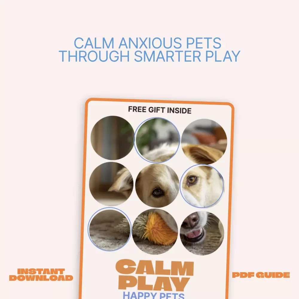 Calm Play, Happy Pets – Ebook Guide to Toys That Reduce Pet Anxiety | Stress-Relief Play for Dogs & Cats | Digital Download