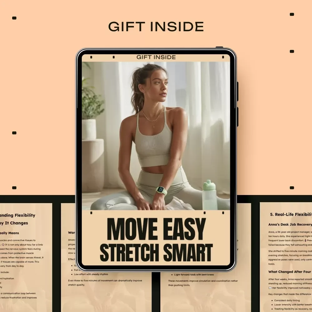 Move Easy, Stretch Smart – Flexibility Routines eBook for Daily Mobility, Smart Stretching & Pain-Free Movement