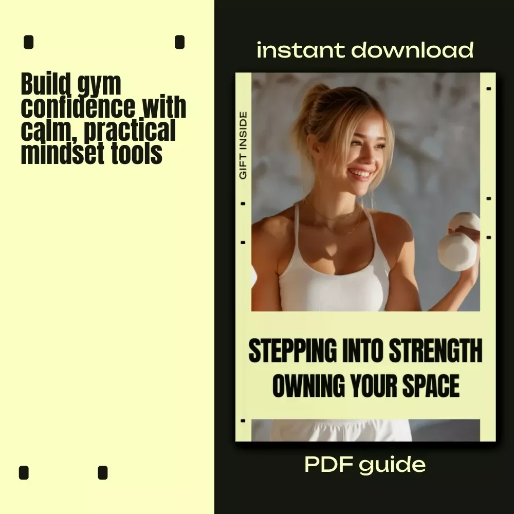 Stepping Into Strength, Owning Your Space – Gym Confidence Guide, Mindset Reset, Anxiety-Free Workout eBook, Beginner-Friendly Digital Download