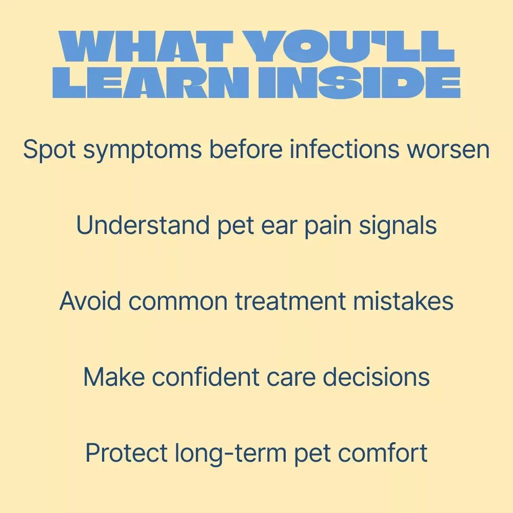 Ear Trouble, Early Warnings | Pet Health Ebook on Ear Infection Signs in Pets | Early Detection Guide for Dogs & Cats