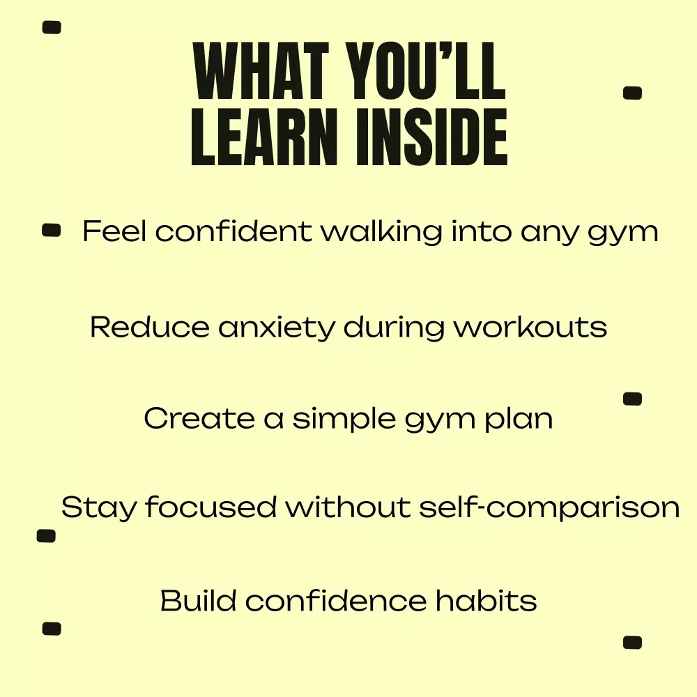 Stepping Into Strength, Owning Your Space – Gym Confidence Guide, Mindset Reset, Anxiety-Free Workout eBook, Beginner-Friendly Digital Download