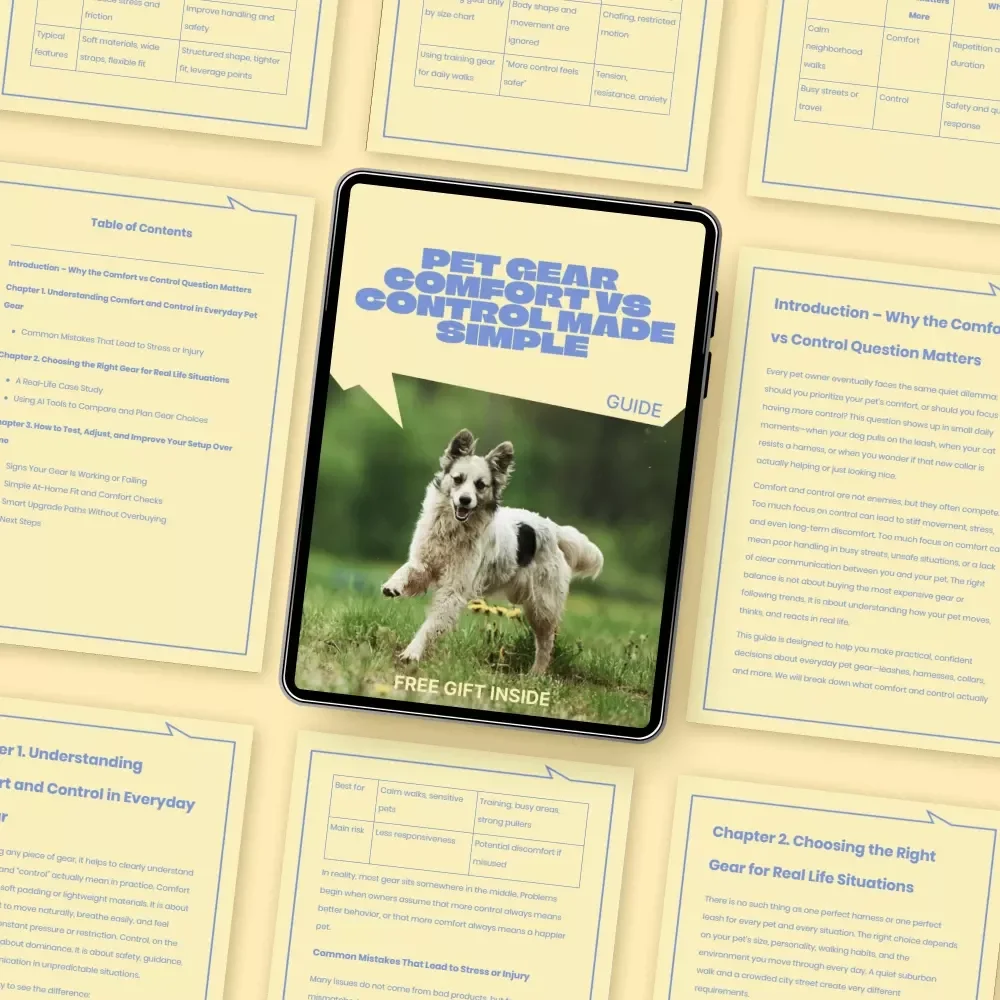 Pet Gear Comfort vs Control Made Simple | Practical Guide to pet gear comfort vs control for Safer, Happier Pets