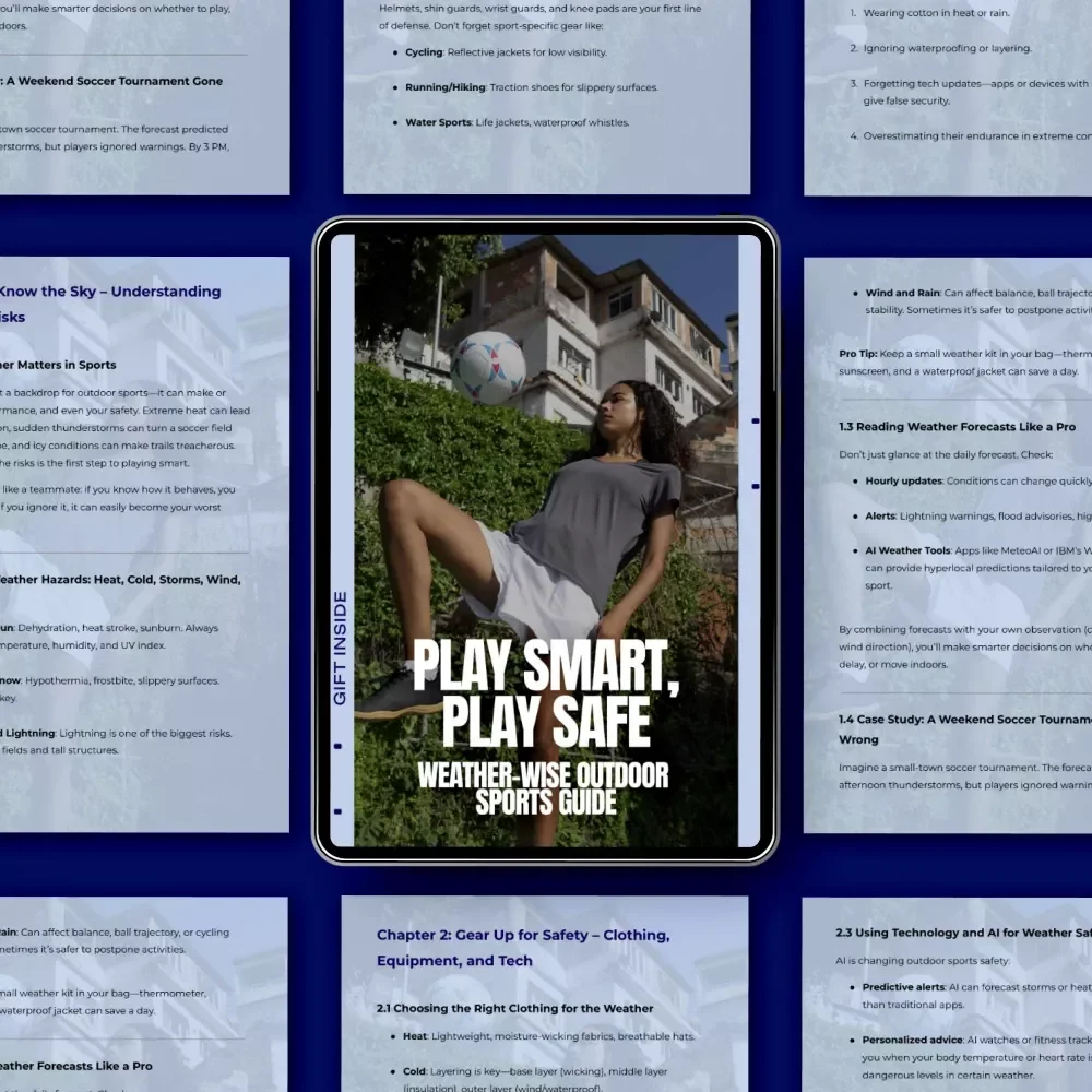 Play Smart, Play Safe: Weather-Wise Outdoor Sports Guide – Weather Safety Outdoor Sports Digital Guide for Athletes, Coaches & Active Families