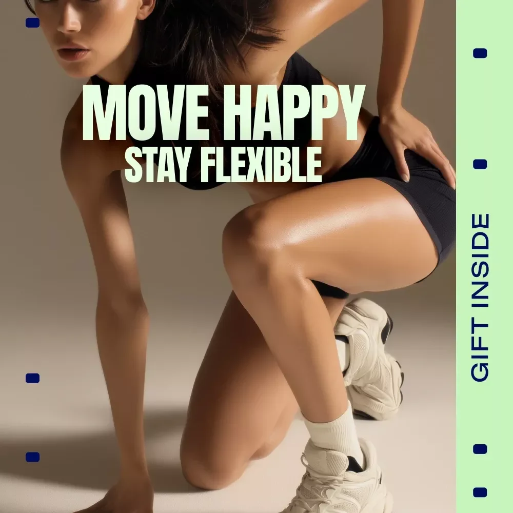 Move Happy, Stay Flexible – Joint-Friendly Guide, eBook & Checklist for Daily Movement, Low-Impact Workouts, Mobility, Strength & Recovery