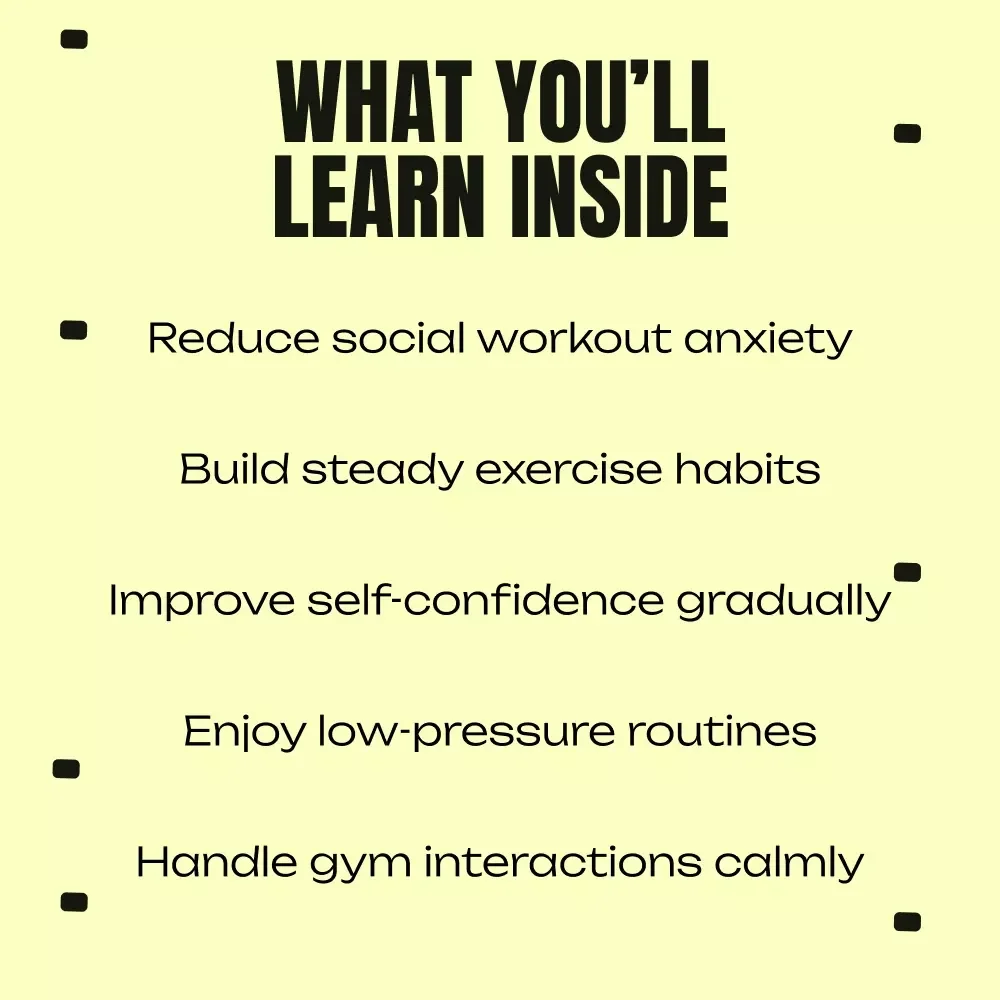 Strong Without Staring: Fitness Social Anxiety Tips eBook for Confident, Low-Pressure Workouts